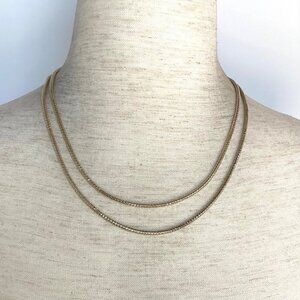 Gold Vermeil Sterling Silver 925 JCM Diamond Cut 36" Long Snake Chain Necklace